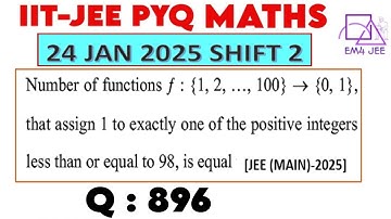 Number of functions f : {1,2,…,100} → {0,1} , that assign 1 to exactly one of the positive integers