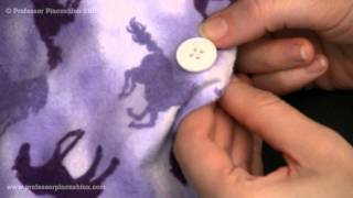 How To Sew On A Flat Button