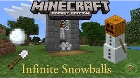 Get infinite snowballs: Minecraft Snow Ball Generator Tutorial
