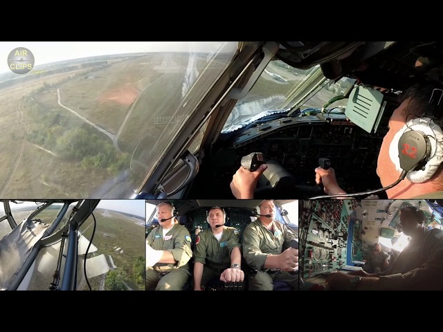 Captain Vova WRESTLING down his Antonov 22 for a PERFECT BUTTER LANDING in Kiev-Gostomel! [AirClips]