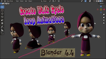 🚶‍♂️Easy Walk Cycle Animation Tutorial in Blender 4.4! (Loop Perfectly!)