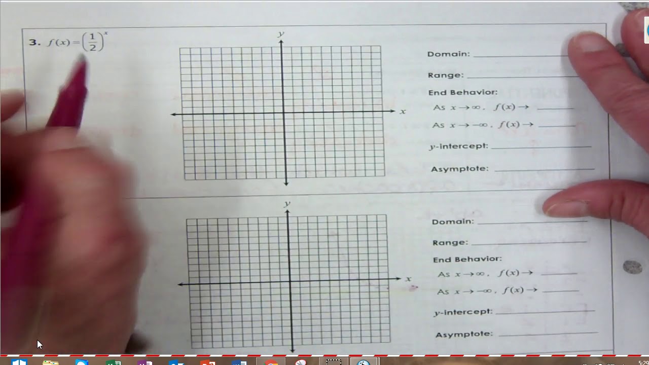 Exponentials Graphing - YouTube