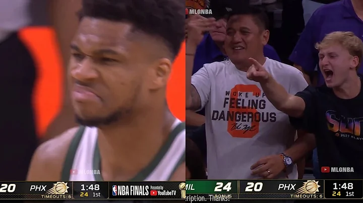 Phoenix Suns crowd forces a Giannis airball at the free-throw line