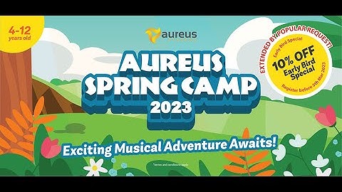 Aureus Spring Camp is here again! Book Your Slot Now!
