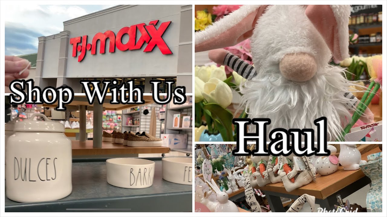 TJ Maxx Haul Shop With Us Rae Dunn Easter Spring YouTube