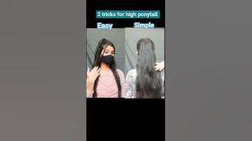2 hacks for high ponytail 😱#shorts #hairstyle #highponytail #hack #viral #like #clawclip #ashortaday