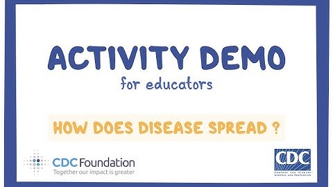 CDC NERD Academy Teacher Activity Demonstration: How does disease spread?