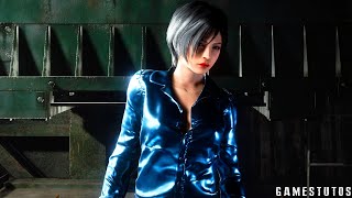 Resident Evil 2 Remake Ada Elegant Blue Silk Gameplay Pc Mod