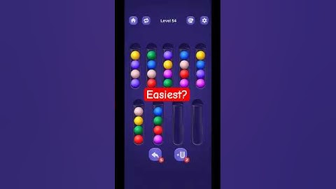 Sort Ball: Color Puz Fun Level 54 #sortball #colorsorting #shortsfeed
