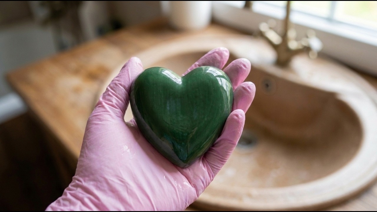 طريقة عمل صابونة النيم لحب الشباب 🌿 صابونة جلسرين سهلة للمبتدئين