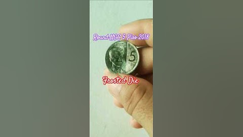 Round NGC 5 Piso 2018 Frosted Die #shorts #frosteddie #piso #coin #shtf #collection #cash #money