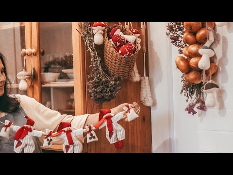 Cozy home | Sewing: Gnome Christmas Garland | Happiness is in the little things| Autumn baking