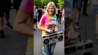 Got my boombox playing some Rob Base and DJ E-Z  Rock! Ahh life is good! #boombox #eightiesmusic