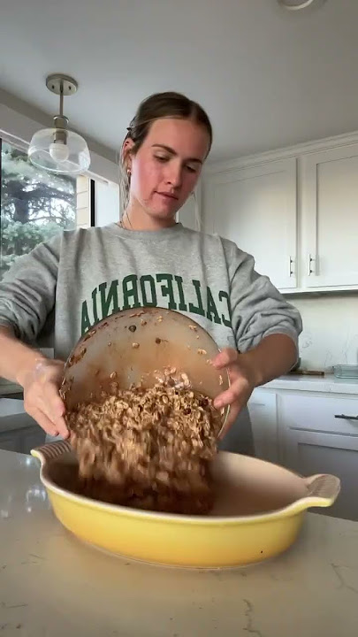double chocolate baked oats #easyrecipes #youtubepartner