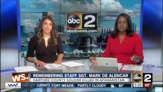 Funeral services for Staff Sgt. Mark De Alencar