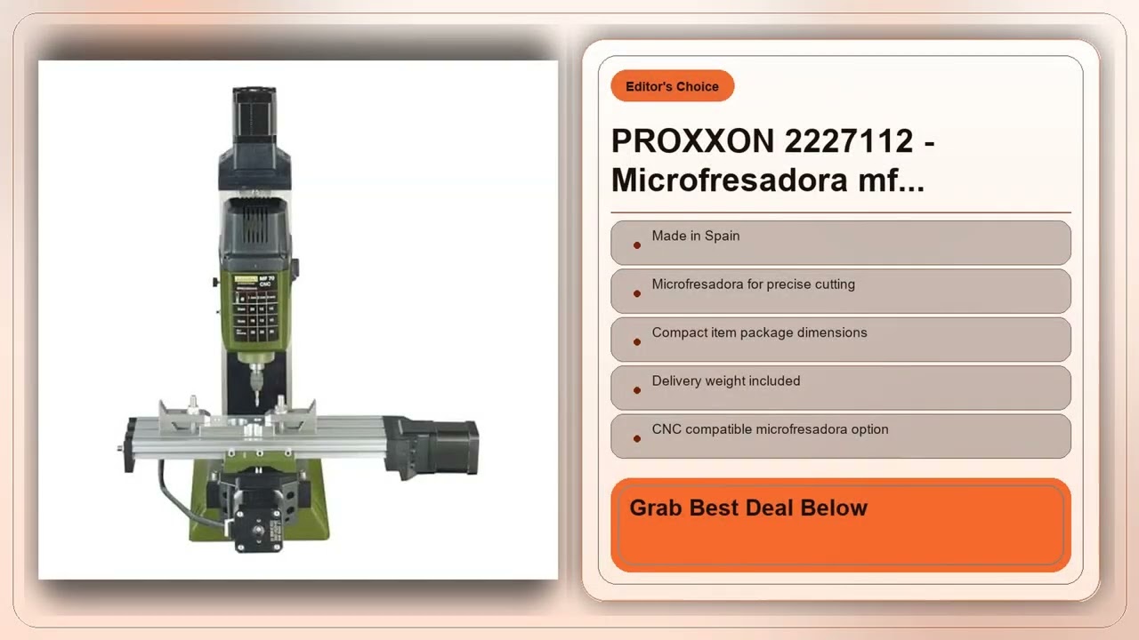 PROXXON 2227112 Microfresadora mf 70 + cnc Honest Review 2026