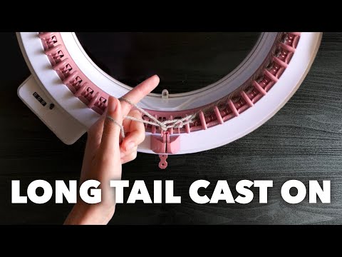 How to do a Long Tail Cast On on the Sentro Circular Knitting Machine | Sentro School