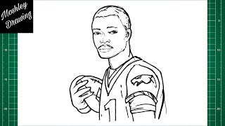How to Draw Devonta Smith - NFL Player Net Worth