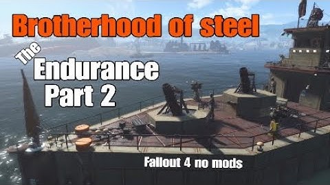 The Endurance part 2  Fallout 4 no mods 