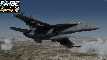 F/A-18E Bombing Mission in Syria (VRS Superbug in Prepar3D v4.4)
