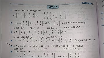 RD SHARMA EX4.2 MATRICES Q1 TO Q22 SOLUTIONS OF CHAPTER 4 CLASS 12