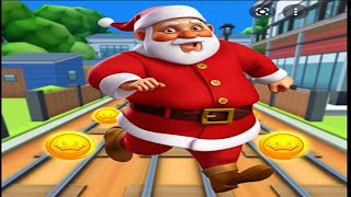 Subway Santa Xmas Run - Arcade - Android Gameplay screenshot 2