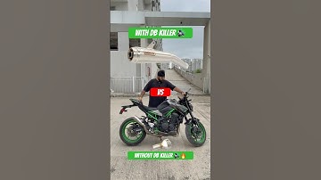 Z900 Arrow Exhaust DB Killer On vs Off | Sound Test 🔊🔥 #exhaustsound #z900 #kawasakininja #mods