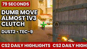 Dumb Move, Big Impact – Tec-9 Almost 1v3 Clutch | Dust2 | Highlights CS2
