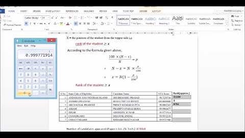 Calculate JEE Mains 2019 rank | percentile to rank formula | Result published #rankJEEMains