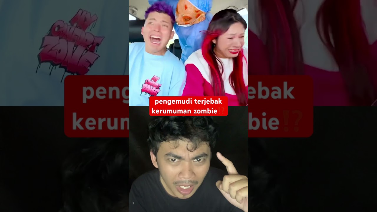 pengemudi terjebak kerumunan zombie⁉️ #shorts