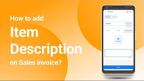 How to add Item Description on PayO App |  Best Billing Software | Inventory & Payments | English