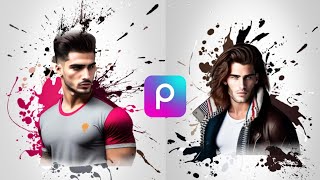 PicsArt Tutorial - Ink Splash portrait edit PicsArt