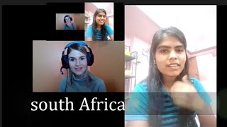 Fun conversation with a tutor from South Africa on Cambly| SheebaJ