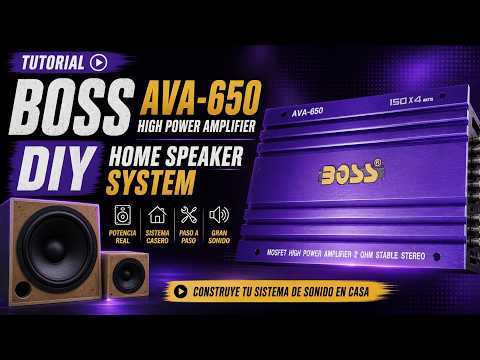 DIY 300W 2.1 Boombox 🔊 Boss AVA-650 + 12