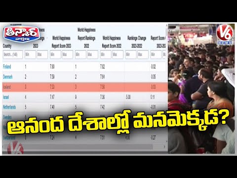World's Happiest Countries 2024 List Released , Where India Stands  | V6 Teenmaar - V6NEWSTELUGU