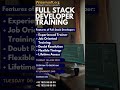 Full stack developer | learnsoftorg | Software training institute #love #fullstackwebdevelopment