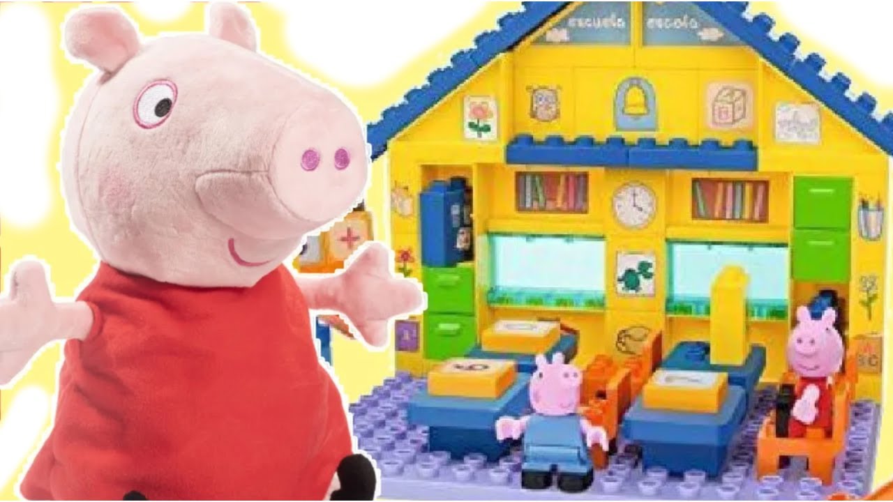 Cpa toy Peppa Pigcasa Blocks Construction Figure