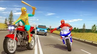 #androidgames #spidermangames #gameplay Spider Hero Rider - Racers of Highway [Android Gameplay HD] screenshot 1