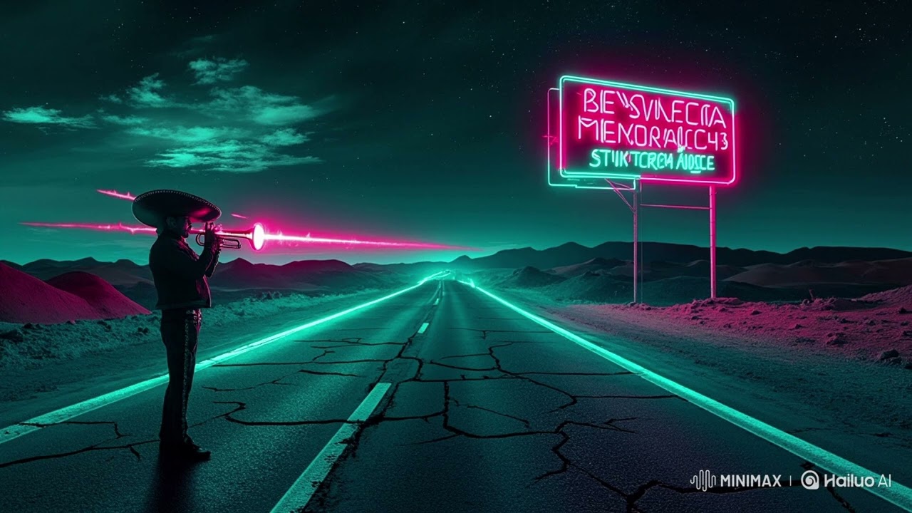 "Desert Mirage":  Neon Mariachi (Instrumental) – Cinematic Glitch Mariachi Hybrid