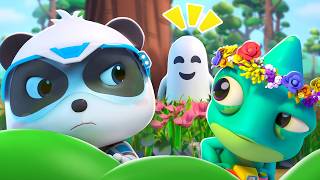 hide seek chameleon kids cartoon super rescue team babybus