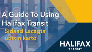 How to Ride Halifax Transit - How to Pay - Somali