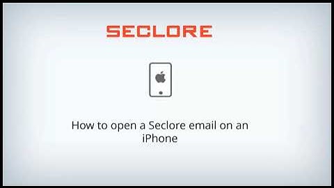 Opening protected emails on iOS