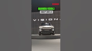 MAHINDRA VISION.X CONCEPT UNVEILED #overdrive