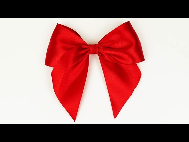 How to make a bow I Easy ribbon bow tutorial I Diy 