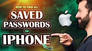How to find all saved passwords on Iphone (2025)