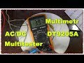 EXCEL DT-9205A Мультиметр AC/DC распаковка Обзор Тест