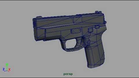 3D Sig Sauer P228 Test Animation