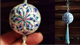 ◇鞠◇祖母の代から受け継いだ手作り鞠 Japanese Temari Ball Tutorial (Good Wishes of Brilliant and Happy