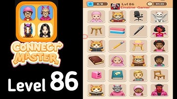 Connect Master Match Puzzle level 86 Guide Walkthrough Solution