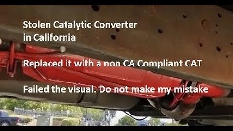 2003 honda civic catalytic converter california legal